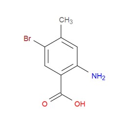 Aobchem&nbsp;2-Amino-5-bromo-4-methylbenzoic acid |  ≥95% |  CAS 106976-24-3 |  C8H8BrNO2 |  5g