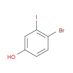 Aobchem&nbsp;4-Bromo-3-iodophenol |  ≥95% |  CAS 202865-84-7 |  C6H4BrIO |  1g