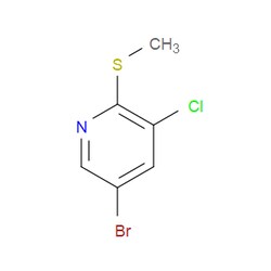 Aobchem&nbsp;5-Bromo-3-chloro-2-(methylthio)pyridine |  ≥95% |  CAS 261625-68-7 |  C6H5BrClNS |  500mg