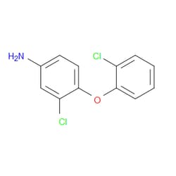 Aobchem&nbsp;3-Chloro-4-(2-chlorophenoxy)benzenamine |  ≥97% |  CAS 56966-54-2 |  C12H9Cl2NO |  1g