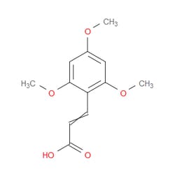 Aobchem&nbsp;3-(2 4 6-Trimethoxyphenyl)-2-propenoic acid |  ≥97% |  CAS 13063-09-7 |  C12H14O5 |  250mg