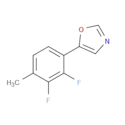 Aobchem&nbsp;5-(2 3-Difluoro-4-methylphenyl)oxazole |  ≥97% |  CAS 2379321-21-6 |  C10H7F2NO |  5g