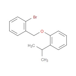 Aobchem&nbsp;1-Bromo-2-((2-isopropylphenoxy)methyl)benzene |  ≥97% |  CAS 1271591-13-9 |  C16H17BrO |  250mg