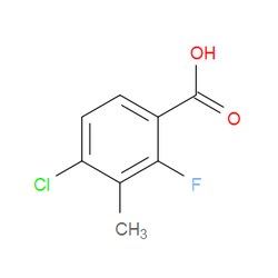 Aobchem&nbsp;4-Chloro-2-fluoro-3-methylbenzoic acid |  ≥97% |  CAS 153556-55-9 |  C8H6ClFO2 |  5g