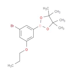 Aobchem&nbsp;3-Bromo-5-propoxyphenylboronic acid  pinacol ester |  ≥97% |  CAS 1218790-36-3 |  C15H22BBrO3 |  500mg
