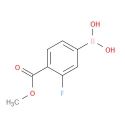 Aobchem&nbsp;3-Fluoro-4-methoxycarbonylphenylboronic acid |  ≥97% |  CAS 505083-04-5 |  C8H8BFO4 |  25g