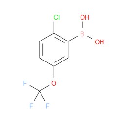Aobchem&nbsp;2-Chloro-5-(trifluoromethoxy)phenylboronic acid |  ≥97% |  CAS 1022922-16-2 |  C7H5BClF3O3 |  25g