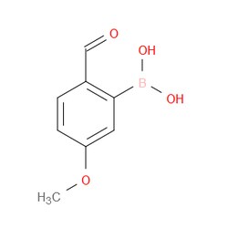 Aobchem&nbsp;5-Methoxy-2-formylphenylboronic acid |  ≥95% |  CAS 40138-18-9 |  C8H9BO4 |  25g