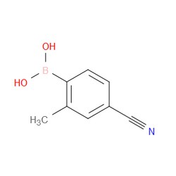Aobchem&nbsp;4-Cyano-2-methylphenylboronic acid |  ≥95% |  CAS 313546-18-8 |  C8H8BNO2 |  10g