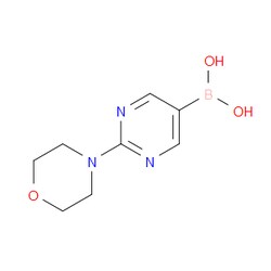 Aobchem&nbsp;2-(Morpholine-4-yl)pyrimidine-5-boronic acid |  ≥97% |  CAS 870521-33-8 |  C8H12BN3O3 |  10g