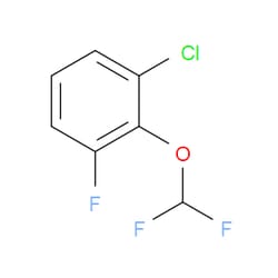 Aobchem&nbsp;1-Chloro-2-(difluoromethoxy)-3-fluorobenzene |  ≥97% |  CAS 1136961-91-5 |  C7H4ClF3O |  250mg