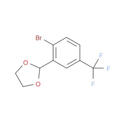 Aobchem&nbsp;2-(2-Bromo-5-(trifluoromethyl)phenyl)-1 3-dioxolane |  ≥95% |  CAS 1394824-67-9 |  C10H8BrF3O2 |  1g