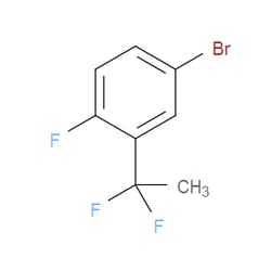 Aobchem&nbsp;4-Bromo-2-(1 1-difluoroethyl)-1-fluorobenzene |  ≥95% |  CAS 445303-71-9 |  C8H6BrF3 |  1g