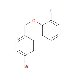 Aobchem&nbsp;1-((4-Bromobenzyl)oxy)-2-fluorobenzene |  ≥97% |  CAS 854259-94-2 |  C13H10BrFO |  5g