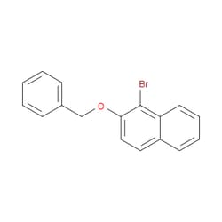 Aobchem&nbsp;2-Benzyloxy-1-bromonaphthalene |  ≥97% |  CAS 41908-23-0 |  C17H13BrO |  25g