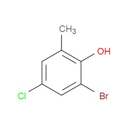 Aobchem&nbsp;2-Bromo-4-chloro-6-methylphenol |  ≥95% |  CAS 54852-68-5 |  C7H6BrClO |  10g