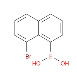 Aobchem&nbsp;(8-Bromonaphthalen-1-yl)boronic acid |  ≥97% |  CAS 167105-03-5 |  C10H8BBrO2 |  10g