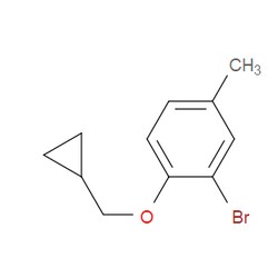 Aobchem&nbsp;2-Bromo-1-(cyclopropylmethoxy)-4-methylbenzene |  ≥95% |  CAS 1154340-74-5 |  C11H13BrO |  5g