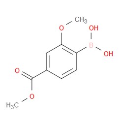 Aobchem&nbsp;2-Methoxy-4-(methoxycarbonyl)phenylboronic acid |  ≥97% |  CAS 849758-14-1 |  C9H11BO5 |  10g