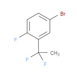 Aobchem&nbsp;4-Bromo-2-(1 1-difluoroethyl)-1-fluorobenzene |  ≥95% |  CAS 445303-71-9 |  C8H6BrF3 |  250mg