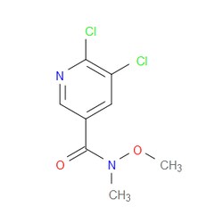 Aobchem&nbsp;5 6-Dichloro-N-methoxy-N-methylnicotinamide |  ≥95% |  CAS 162327-73-3 |  C8H8Cl2N2O2 |  500mg