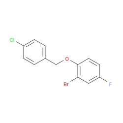 Aobchem&nbsp;2-Bromo-1-((4-chlorobenzyl)oxy)-4-fluorobenzene |  ≥95% |  CAS 1040075-19-1 |  C13H9BrClFO |  25g