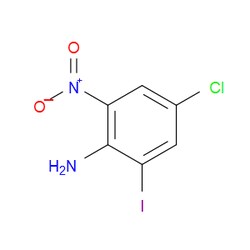 Aobchem&nbsp;4-Chloro-2-iodo-6-nitroaniline |  ≥95% |  CAS 123158-75-8 |  C6H4ClIN2O2 |  25g