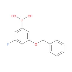 Aobchem&nbsp;3-Benzyloxy-5-fluorophenylboronic acid |  ≥97% |  CAS 850589-56-9 |  C13H12BFO3 |  5g