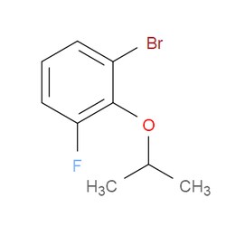 Aobchem&nbsp;1-Bromo-3-fluoro-2-(propan-2-yloxy)benzene |  ≥97% |  CAS 1309933-79-6 |  C9H10BrFO |  10g
