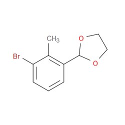 Aobchem&nbsp;2-(3-Bromo-2-methylphenyl)-1 3-dioxolane |  ≥95% |  CAS 106965-50-8 |  C10H11BrO2 |  25g