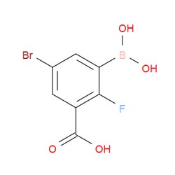 Aobchem&nbsp;5-Bromo-3-carboxy-2-fluorophenylboronic acid |  ≥97% |  CAS 957120-63-7 |  C7H5BBrFO4 |  5g