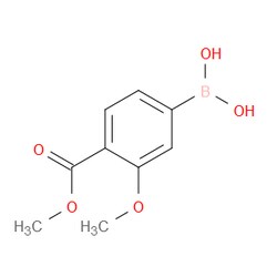 Aobchem&nbsp;3-Methoxy-4-methoxycarbonylphenylboronic acid |  ≥97% |  CAS 603122-41-4 |  C9H11BO5 |  25g