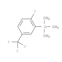 Aobchem&nbsp;(2-Fluoro-5-(trifluoromethyl)phenyl)trimethylsilane |  ≥97% |  CAS 2181946-63-2 |  C10H12F4Si |  25g
