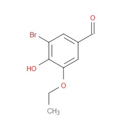 Aobchem&nbsp;3-Bromo-5-ethoxy-4-hydroxybenzaldehyde |  ≥97% |  CAS 3111-37-3 |  C9H9BrO3 |  25g
