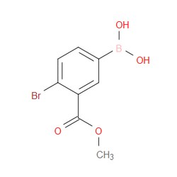 Aobchem&nbsp;4-Bromo-3-(methoxycarbonyl)phenylboronic acid |  ≥95% |  CAS 870196-03-5 |  C8H8BBrO4 |  500mg
