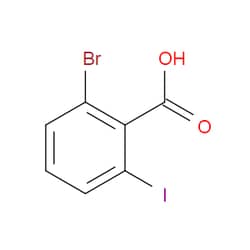 Aobchem&nbsp;2-Bromo-6-iodo-benzoic acid |  ≥95% |  CAS 1022128-96-6 |  C7H4BrIO2 |  10g