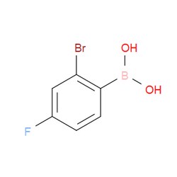 Aobchem&nbsp;2-Bromo-4-fluorophenylboronic acid |  ≥97% |  CAS 1217501-12-6 |  C6H5BBrFO2 |  5g