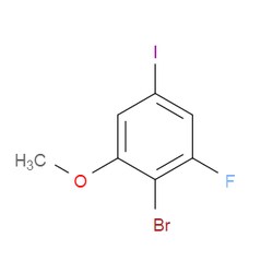 Aobchem&nbsp;2-Bromo-1-fluoro-5-iodo-3-methoxybenzene | 97% | CAS 2384254-05-9 | C7H5BrFIO | 10g
