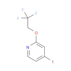 Aobchem&nbsp;4-Iodo-2-(2 2 2-trifluoroethoxy)pyridine | 97% | CAS 2089300-29-6 | C7H5F3INO | 500mg