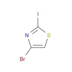 Aobchem&nbsp;4-Bromo-2-iodothiazole |  ≥97% |  CAS 108306-56-5 |  C3HBrINS |  10g