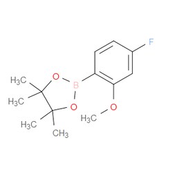 Aobchem&nbsp;4-Fluoro-2-methoxyphenylboronic acid pinacol ester |  ≥97% |  CAS 624741-83-9 |  C13H18BFO3 |  5g