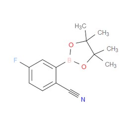 Aobchem&nbsp;2-Cyano-5-fluorophenylboronic acid pinacol ester |  ≥95% |  CAS 463335-96-8 |  C13H15BFNO2 |  10g