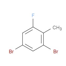 Aobchem&nbsp;1 5-Dibromo-3-fluoro-2-methylbenzene |  ≥97% |  CAS 85233-17-6 |  C7H5Br2F |  500mg