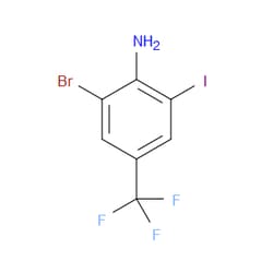 Aobchem&nbsp;2-Bromo-6-iodo-4-(trifluoromethyl)aniline |  ≥97% |  CAS 875306-20-0 |  C7H4BrF3IN |  5g
