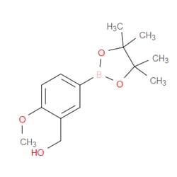 Aobchem&nbsp;3-Hydroxymethyl-4-methoxyphenylboronic acid pinacol ester |  ≥97% |  CAS 1009303-77-8 |  C14H21BO4 |  10g