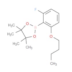 Aobchem&nbsp;2-(2-Butoxy-6-fluorophenyl)-4 4 5 5-tetramethyl-1 3 2-dioxaborolane |  ≥97% |  CAS 1688696-93-6 |  C16H24BFO3 |  500mg