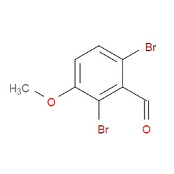 Aobchem&nbsp;2 6-Dibromo-3-methoxybenzaldehyde |  ≥97% |  CAS 486455-81-6 |  C8H6Br2O2 |  5g