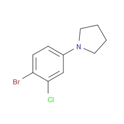 Aobchem&nbsp;1-(4-Bromo-3-chlorophenyl)pyrrolidine |  ≥97% |  CAS 1291487-20-1 |  C10H11BrClN |  1g