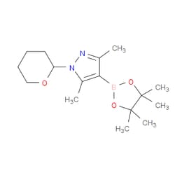 Aobchem&nbsp;1-(THP)-3 5-Dimethylpyrazole-4-boronic acid  pinacol ester |  ≥97% |  CAS 1126779-11-0 |  C16H27BN2O3 |  500mg