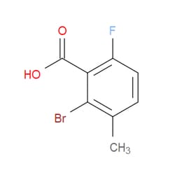 Aobchem&nbsp;2-Bromo-6-fluoro-3-methylbenzoic acid |  ≥97% |  CAS 1359857-60-5 |  C8H6BrFO2 |  1g